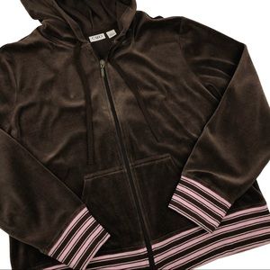 SOLD 💖Velour Sweatshirt Hoodie Track Suit Jacket